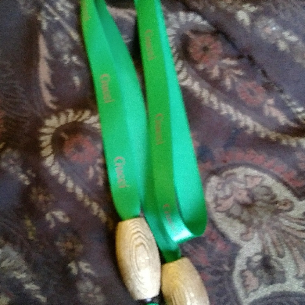 Green and Gold Hair Tie